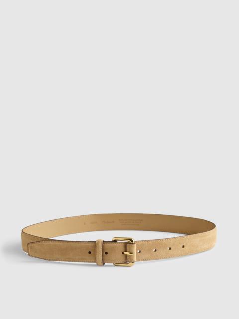 Madewell Roller-Buckle Belt in Suede