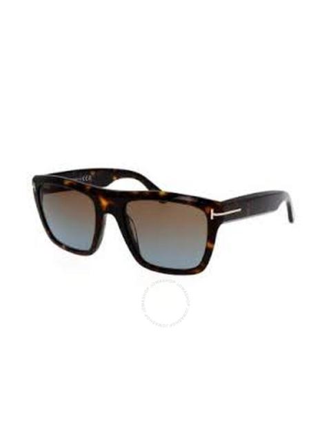 TOM FORD Tom Ford Alberto Brown Gradient Wrap Men's Sunglasses FT1077 52F 55