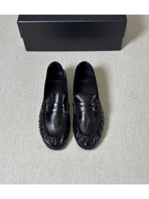 SAINT LAURENT Saint Laurent YSL Leather Loafers
