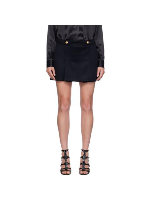 TOM FORD Navy Wool & Cashmere Lined Miniskirt