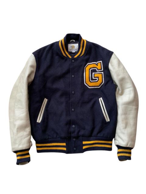 🔥VTG GOLDEN BEAR WOOL/LEATHER LETTERMAN VARSITY