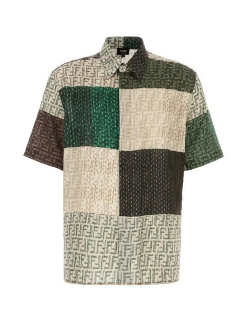 FENDI Fendi Men Multicolor Linen Shirt