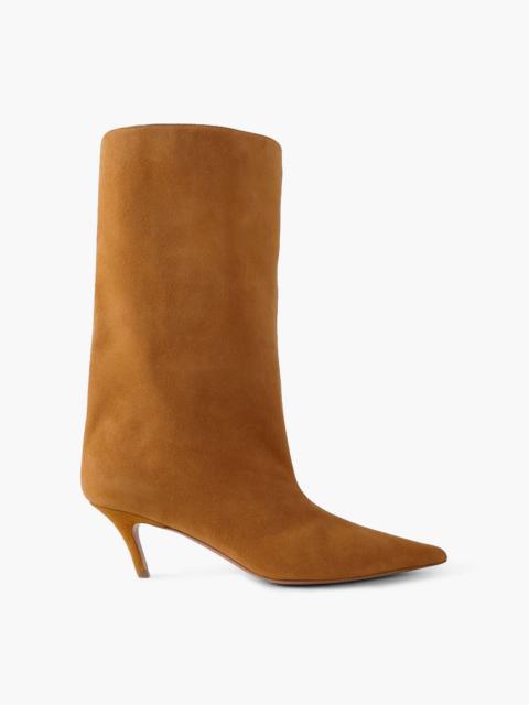 Amina Muaddi Fiona suede boots