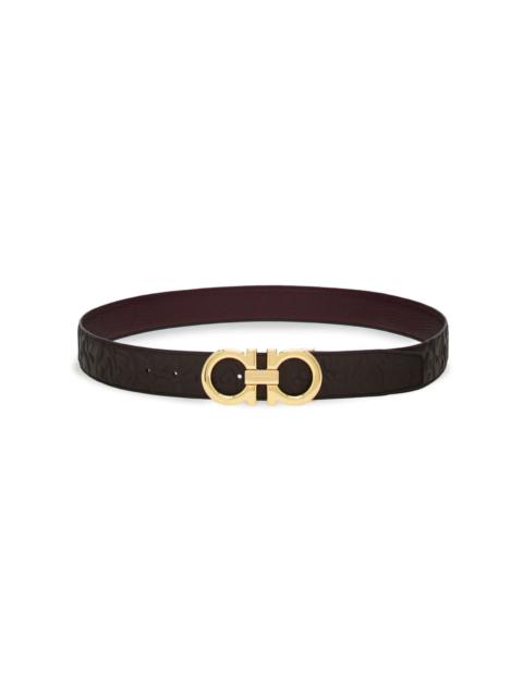 FERRAGAMO Gancini reversible calfskin belt