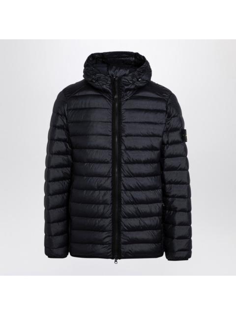 Stone Island Quilted Down Jacket With Hood Navy Men