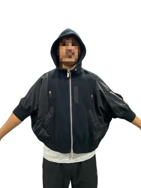 sacai sacai Cropped Hooded Bomber Jacket Size 2 Oversized Fit