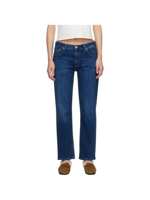 Citizens of Humanity Blue Anissa Straight Leg Jeans
