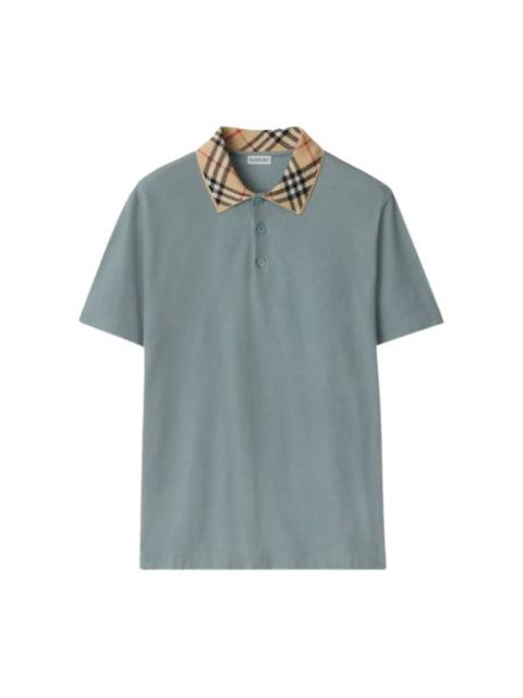 Burberry Burberry Men's Gale Checked-Collar Polo Shirt, Size Small