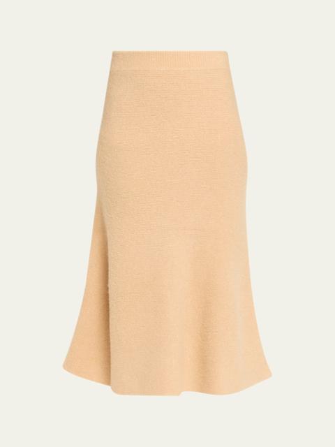 ANNA QUAN Campbell Bouclé Knit Midi Skirt