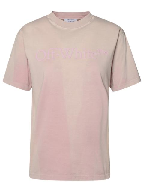 Off-White Woman Pink Cotton Blend T-Shirt