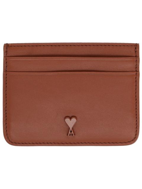 AMI Paris LEATHER AMI DE COEUR CARD CASE
