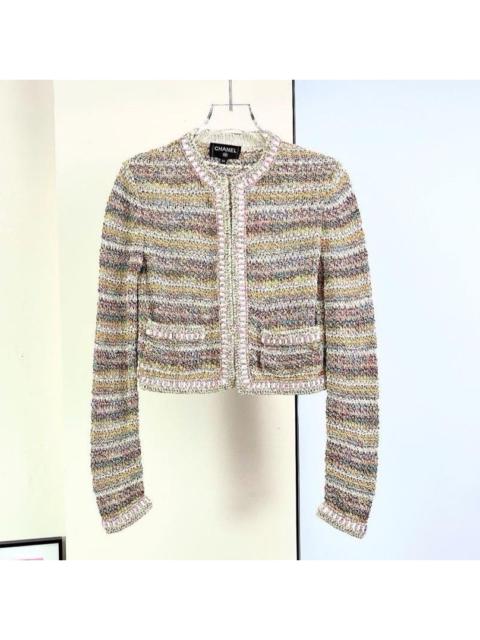 CHANEL Chanel colorful knitted cardigan jacket