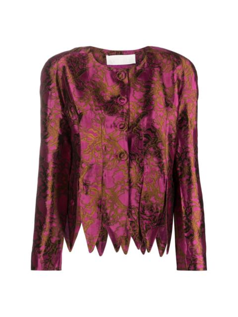 DESTREE Wade floral-jacquard satin jacket