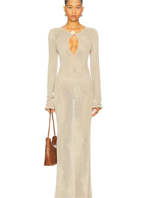 Mirror Palais Rose Pointelle Dress