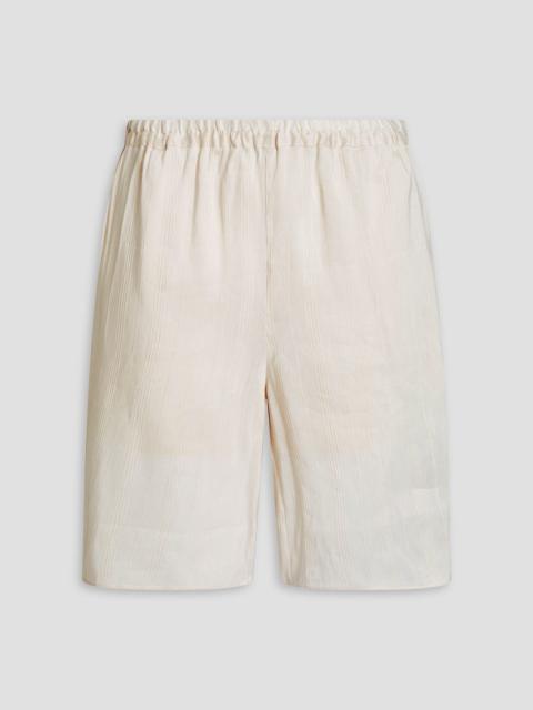 Loulou de Saison Andra linen and silk-blend shorts