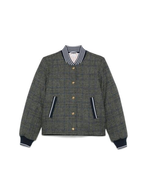 Thom Browne Prince of Wales Hunting tweed bomber jascket