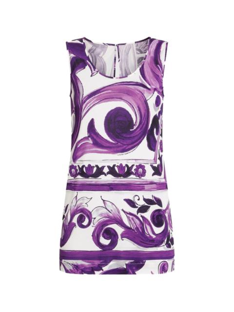 Dolce & Gabbana Maiolica print tank top