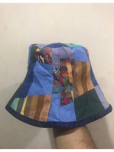 Other Designers Other - Colorful Patchwork Abstract Reversible Bucket Hat