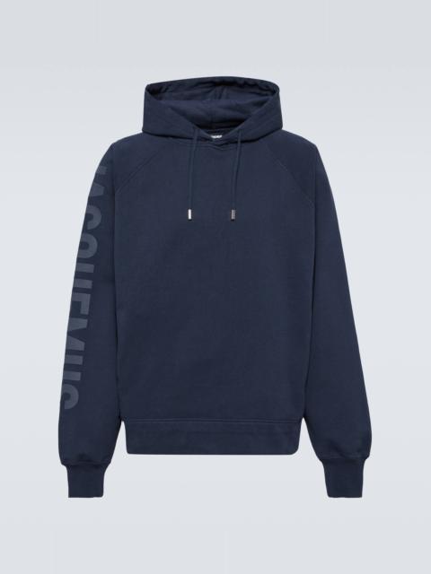 JACQUEMUS Le Typo cotton jersey hoodie