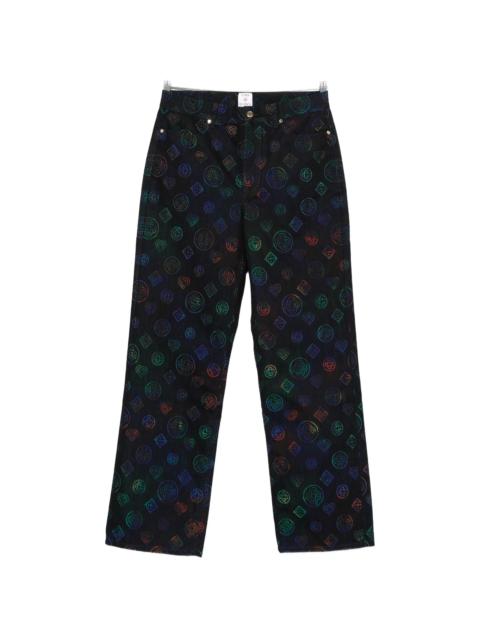 CASABLANCA Casablanca Logo-pattern Jeans