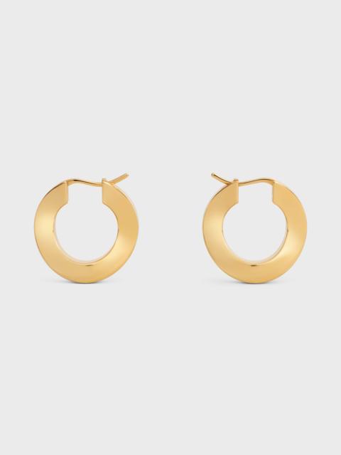 CELINE Formes Abstraites Square Hoops in Brass with Gold Finish