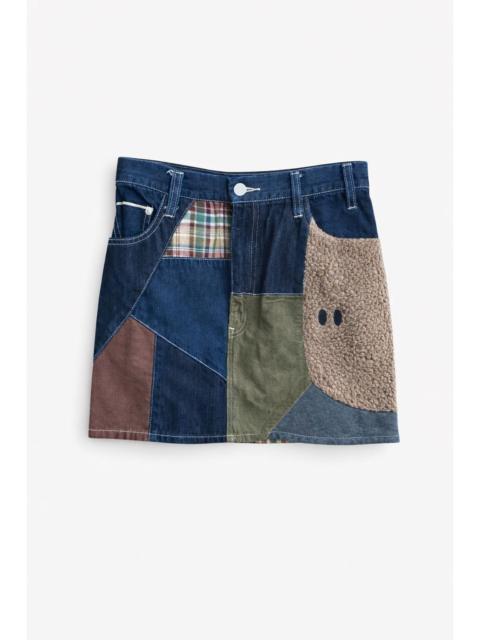 Other Designers Ne-net Patchwork Denim Mini Skirt Designer Avant-Garde