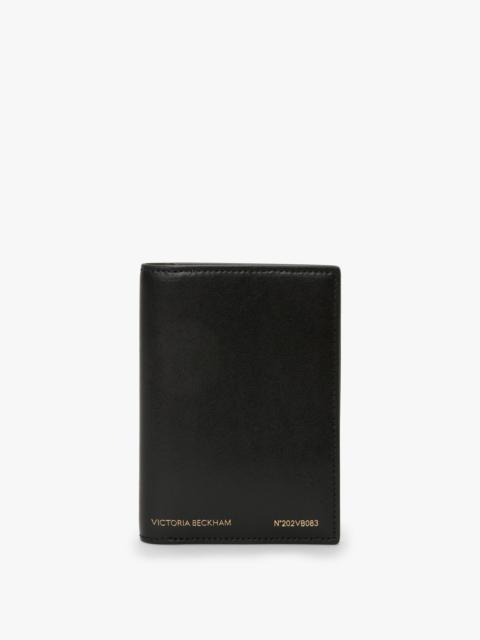 Victoria Beckham Passport Holder In Black Smooth Leather