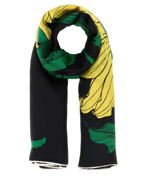 Alexander McQueen Printed silk foulard