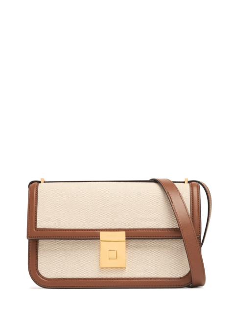 Ann Demeulemeester DEMELLIER Paris Brown Canvas Shoulder Bag New & Authentic