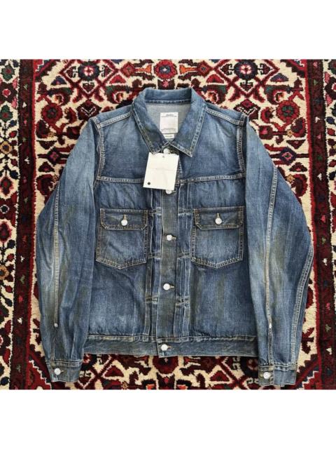 visvim Visvim 19AW 1000 Dry Oil Stained Denim Jacket