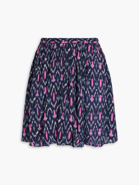 Isabel Marant Étoile Assia printed crepe de chine mini skirt