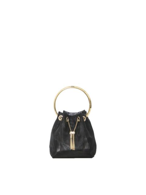JIMMY CHOO JIMMY CHOO Black Mesh Bon Bon Bag New & Authentic