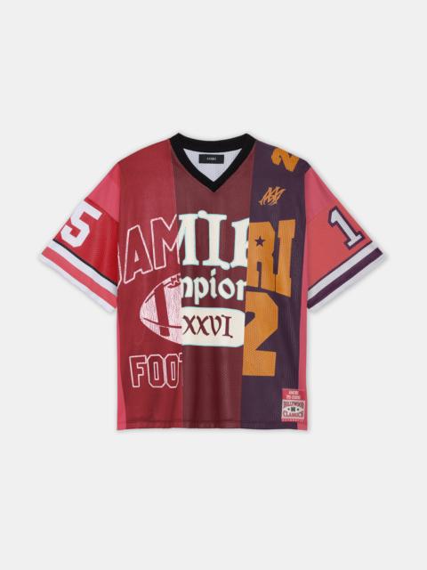 AMIRI SPLICED OVERSIZED MESH TEE