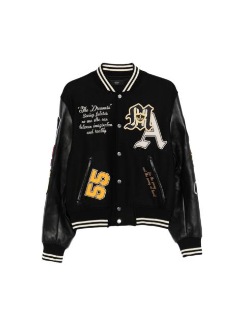 AMIRI APPLIQUÉ LETTER BOMBER JACKET