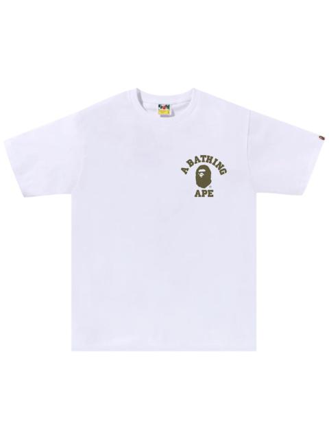 A BATHING APE® BAPE 1st Camo College ATS Tee 'White'