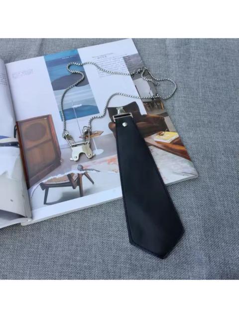 Leather - metal hip hop punk style tie
