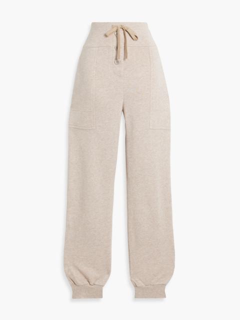 ULLA JOHNSON Calla French cotton-blend terry track pants