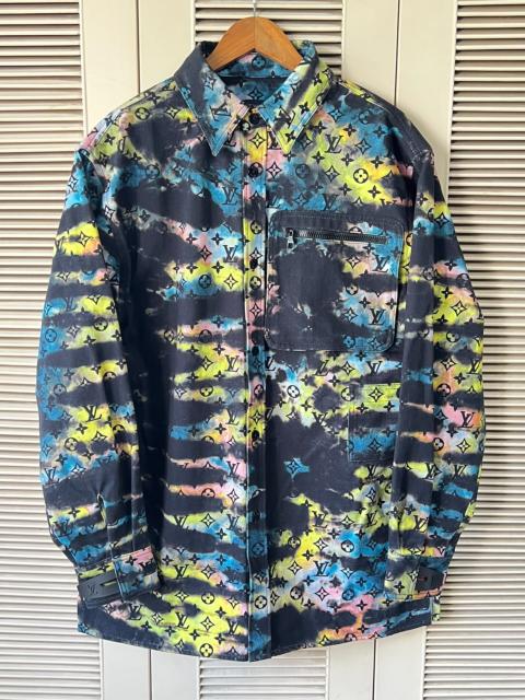 Louis Vuitton Louis Vuitton Colorful Tie-Dye Denim Shirt