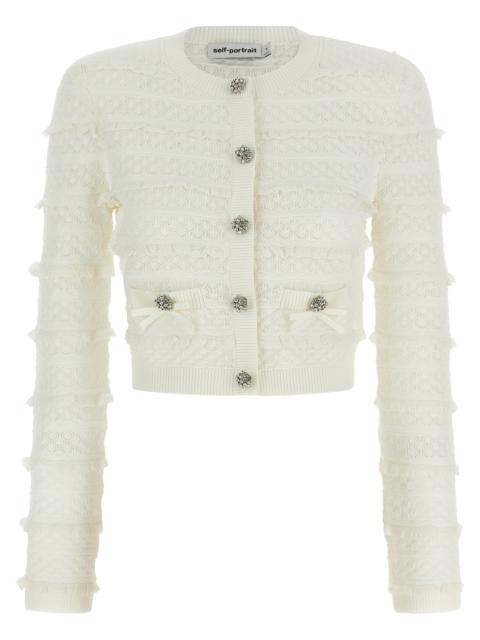 self-portrait Self Portrait Women 'Pointelle Diamante' Cardigan