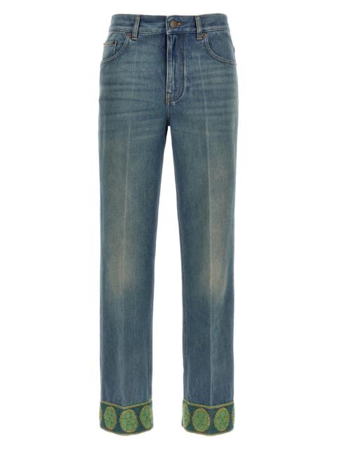Valentino Valentino Garavani jacquard jeans