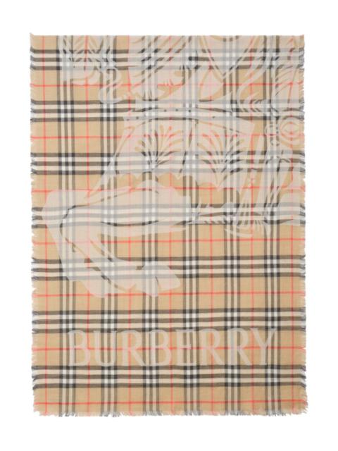 Burberry Burberry Women Wool And Silk Blend Scarf
