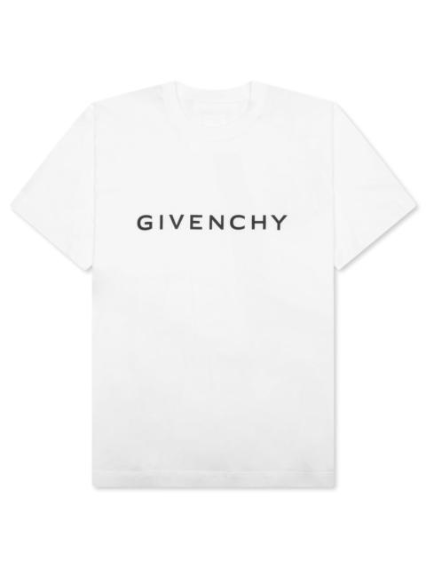 Givenchy ARCHETYPE OVERSIZED COTTON T-SHIRT - WHITE