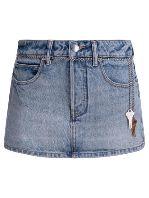 Alexander Wang High Rise Skort With Chain Belt