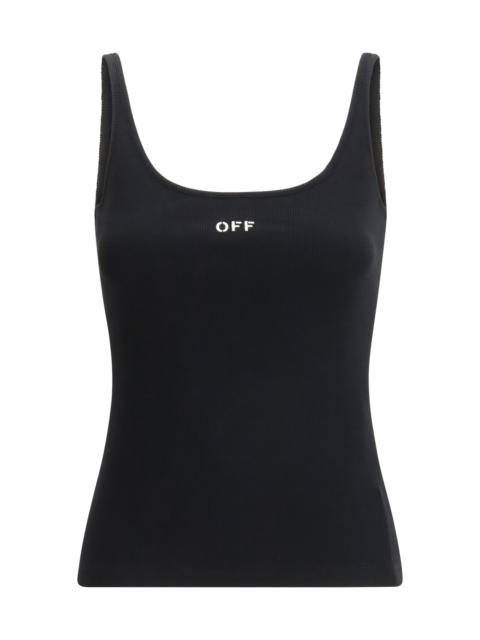 Off-White Off-White Women Off Stamp Rib Tank Top