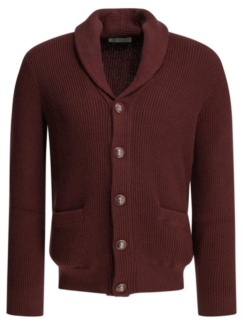 Brunello Cucinelli Brunello Cucinelli Cotton Cardigan Bordeaux