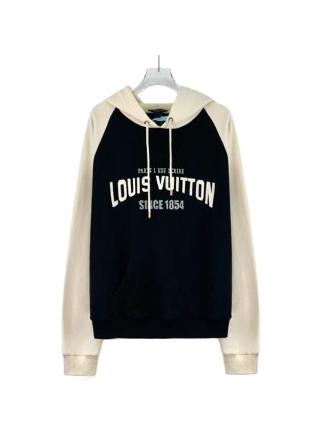 Louis Vuitton Louis Vuitton 2025 Color-Blocked Logo Long Sleeve Cotton Hooded Long Sleeve Sweatshirt
