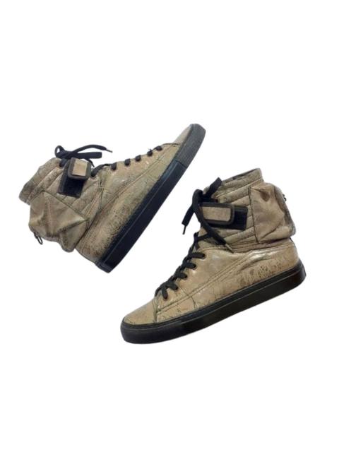 SS10 RAF SIMONS ASTRONAUT HI-TOP SNEAKERS