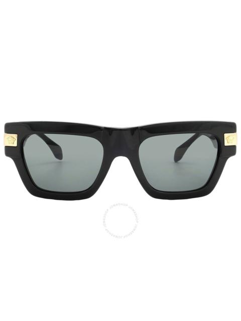 VERSACE Versace Dark Grey Square Men's Sunglasses VE4464 GB1/87 52