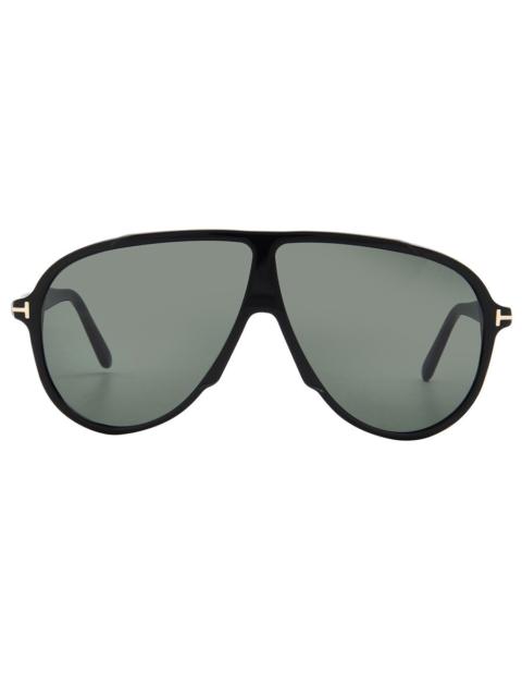 TOM FORD Tom Ford Vladimir Green Pilot Men's Sunglasses FT1211 01N 65