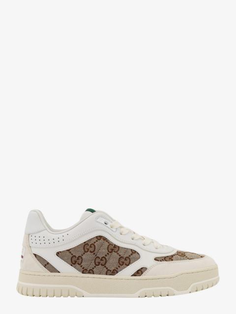 GUCCI Gucci Re-Web Leather Sneakers